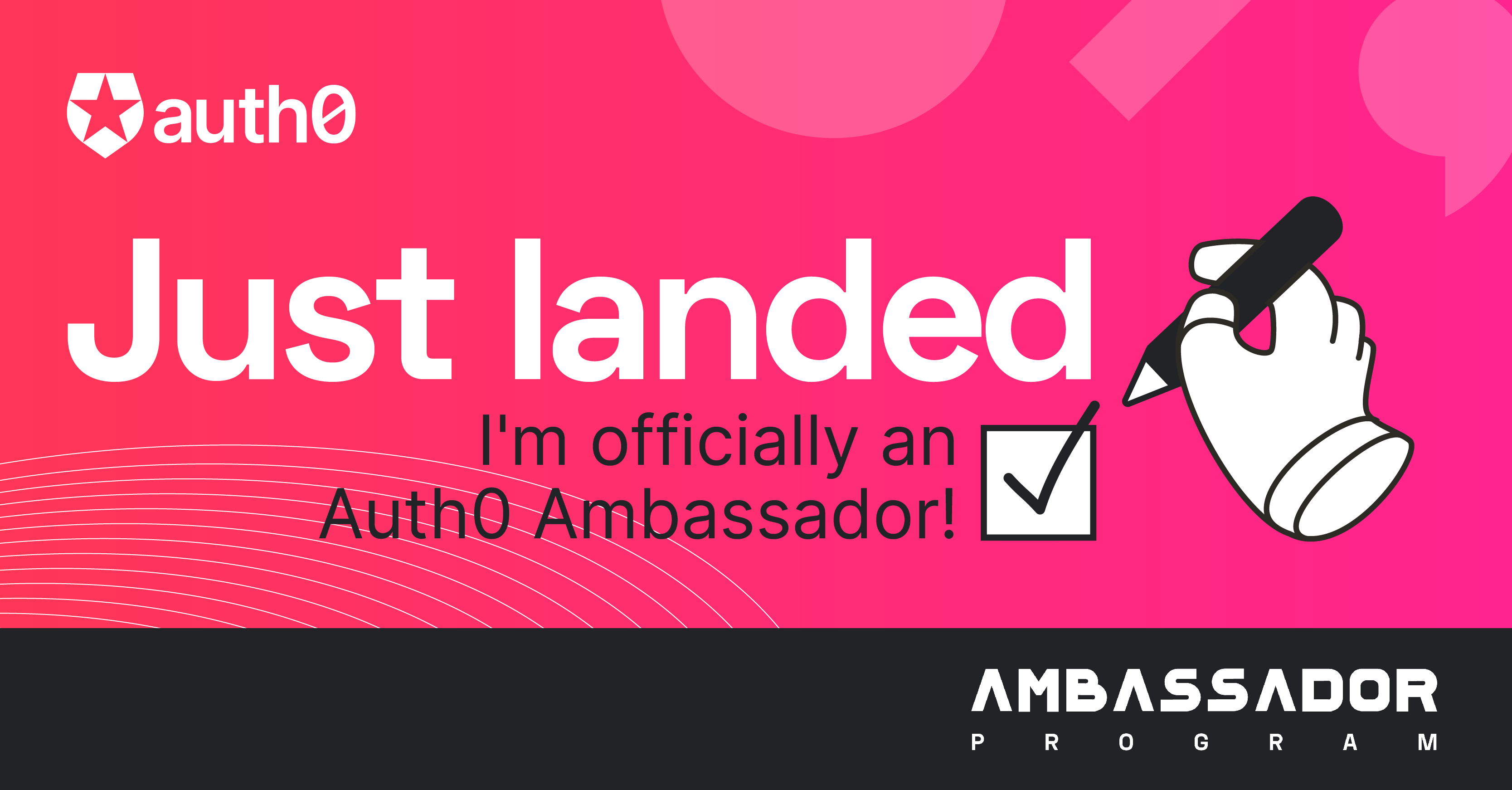 Ace is officially an Auth0 Ambassador