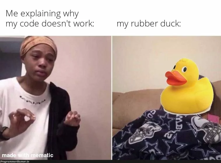 rubber duck talking back